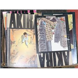 STACK OF MANGA AKIRA COMIC NOVELS