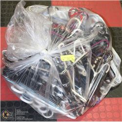 LARGE BAG W/OVER 130 WHITE & MULTI-