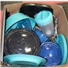 Image 1 : LARGE BOX OF CAMPING COOKWARE,