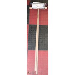 LOT OF 2 NEW ALL-PURPOSE PUSH BROOM