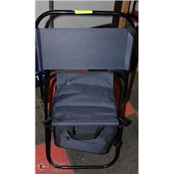 CAMPING BACK PACK ALL IN ONE, STOOL WITH BACKREST,