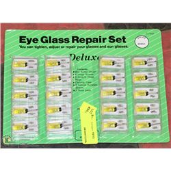 CARD OF 20 NEW EYEGLASS REPAIR KITS