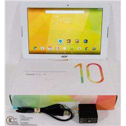 ACER ICONIA ONE 10" HI-DEF WHITE TABLET W/BOX