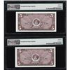 Image 2 : (2) Consecutive $5 Military Payment Certificates Series 661 PMG Gem Unc 65EPQ