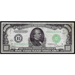 1934 $1,000 Federal Reserve Note New York