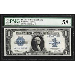 1923 $1 Silver Certificate Note PMG Choice About Uncirculated 58EPQ