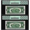 Image 2 : Lot of (2) Consecutive 1928G $2 Legal Tender Notes PCGS Gem New 65PPQ