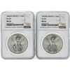 Image 1 : Set of 1983MO-1984MO Mexico 1 Onza Silver Libertad Coins NGC MS66