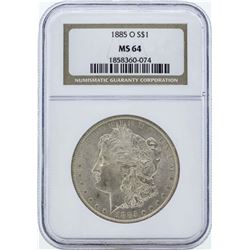 1885-O $1 Morgan Silver Dollar Coin NGC MS64