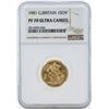 Image 1 : 1981 Great Britain Sovereign Gold Coin NGC PF70 Ultra Cameo