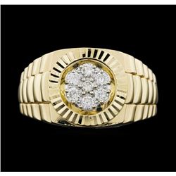 14KT Yellow Gold Ladies 0.30ctw Diamond Ring