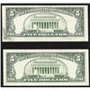Image 2 : Lot of (2) $5 Federal Reserve ERROR Notes - Insufficient Inking & Full Offset
