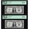 Image 1 : (2) Sequential 1935H $1 Silver Certificate Notes PCGS Very Choice New 64PPQ