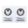 Image 2 : Set of (2) 2015-W $1 American Silver Eagle Coins PCGS PR70DCAM