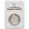 Image 1 : 1892-CC $1 Morgan Silver Dollar Coin NGC MS65