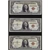 Image 1 : Lot of (3) Consecutive 1935A $1 Hawaii Silver Certificate WWII Emergency Note