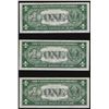 Image 2 : Lot of (3) Consecutive 1935A $1 Hawaii Silver Certificate WWII Emergency Note