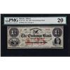 Image 1 : November 5th, 1862 $1.25 The Exchange Bank Albion, Illinois Obsolete Note PMG VF