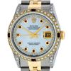 Image 1 : Rolex Mens Two Tone 18KT Yellow Gold Ruby and Diamond Datejust Wristwatch