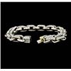 Image 4 : David Yurman Silver and 18KT Yellow Gold Link Bracelet