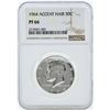 Image 1 : 1964 Accent Hair Kennedy Half Dollar Silver Proof Coin NGC PF66