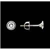 Image 2 : 14KT White Gold 0.66ctw. Diamond Stud Earrings