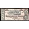 Image 1 : 1864 $10 The Confederate States of America Note