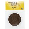 Image 1 : 1868-R 4SO Papal States YR XXIII Coin ANACS AU53