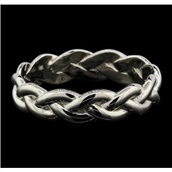 Platinum Braided Shank Band