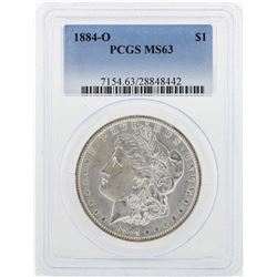 1884-O $1 Morgan Silver Dollar Coin PCGS MS63