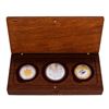 Image 1 : 2001 Bi-Metal 21st Century Australian 3 Coin Combination Gold & Silver Set