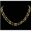 Image 1 : 21KT Yellow Gold Ladies Pearl Necklace
