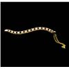 Image 1 : 14KT Yellow Gold 0.70ct. Ruby and Diamond Bangle Bracelet