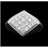 Image 1 : Men's 18KT White Gold 1.00ctw. Diamond Ring