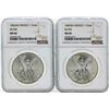Image 1 : Set of 1983MO-1984MO Mexico 1 Onza Silver Libertad Coins NGC MS66