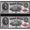 Image 1 : Lot of (2) Consecutive Serial Number 1917 $2 Legal Tender Notes