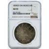 Image 1 : 1838ZS OM Mexico 8 Reales Coin NGC AU55