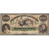 Image 1 : 1800's $100 The Citizens Bank of Louisiana Obsolete Bank Note