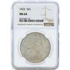 Image 1 : 1923 $1 Peace Silver Dollar Coin NGC MS64