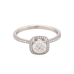 18KT White Gold 1.32ctw Round Diamond Engagement Ring