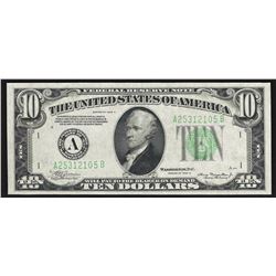 1934A $10 Federal Reserve Note