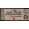 Image 1 : 1864 $5 The Confederate States of America Note