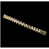 Image 2 : 10KT Yellow Gold Ladies 2.00ctw Diamond S-Link Tennis Bracelet