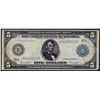 Image 1 : 1914 $5 Federal Reserve Note Blue Seal