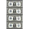 Image 1 : Cut Sheet of (4) 1923 $1 Silver Certificate Notes