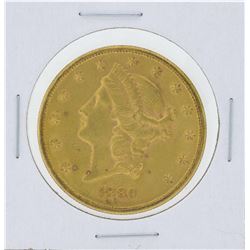 1880-S $20 Liberty Head Double Eagle Gold Coin