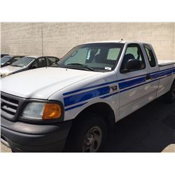 2004 FORD F-150 XL, 2 DR PU, WHITE, VIN # 2FTRX18W14CA92607