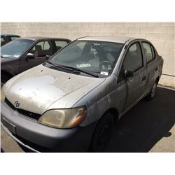 2002 TOYOTA ECHO, 4 DOOR, GREY, VIN # JTDBT123520213302