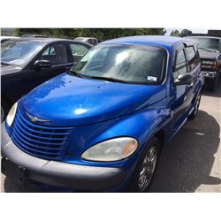 2003 CHRYSLER PT CRUISER, 4 DOOR, BLUE, VIN # 3C4FY48B73T534880