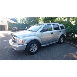 2004 DODGE DURANGO, SUV, GREY, VIN#1D4HB58D34F134007, 224,371KMS, GAS, AUTOMATIC,